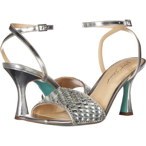 Silver Strappy Heels - Picture 4 of 10